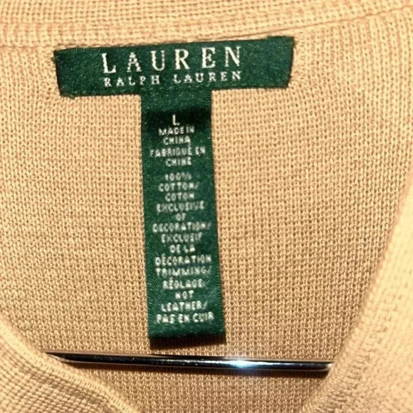 NEW Lauren Ralph Lauren Asymmetrical Zip Up Knit Jacket Sweater Size L - Picture 9 of 12